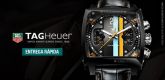 Ele voltou! Relógio Tag Heuer Monaco. Design sofisticado par